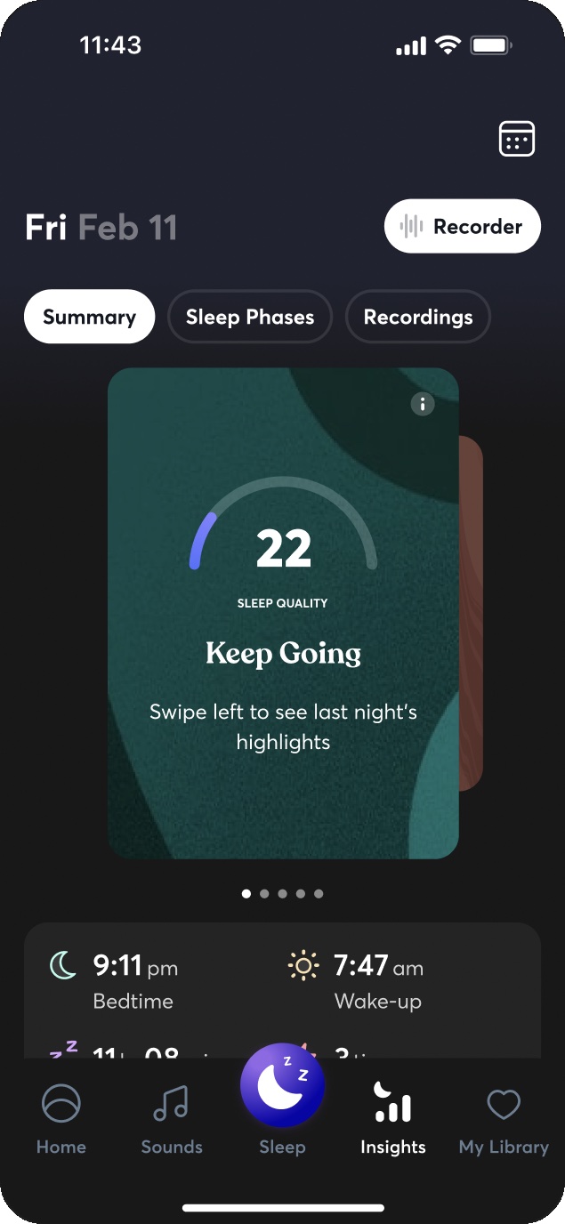 BetterSleep insights